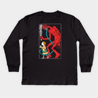 Merry Krampus (dark shirts) Kids Long Sleeve T-Shirt